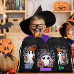 Henkilökohtainen söpö Halloween Ghost Pumpkin Design kiristysnauha laukku nimi puolue suosikki Halloween lahja lapsille