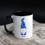 Tasse à café personnalisée en céramique 11oz avec texte Anniversaire Hanukkah Cadeau pour famille juive Ami