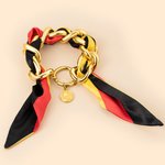 Personalisierte Mode Nationalflagge Seide Metallarmband mit Fußball Tennis Text Charme Geburtstag Sport Veranstaltung Jubel Zubehör für Sportliebhaber
