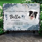 Personalized Pet Photo Granite Memorial Stone with Name and Stands Pet Loss Sympathy Gift for Cat Dog Pet Lovers