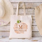 Henkilökohtainen syksyn kurpitsa sana pilvi kangas Kangas Kangaskassi nimi Syntymäpäivä Halloween lahja lapsille naiset