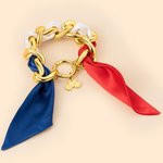 Bracelet personnalisé en métal avec drapeau national et texte sur le football et le tennis, breloque pour les anniversaires et les événements sportifs