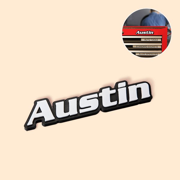 3D Name Toolbox Magnet DIY Father's Day Gift