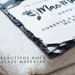 Personalized Pet Photo Granite Memorial Stone with Name and Stands Pet Loss Sympathy Gift for Cat Dog Pet Lovers