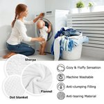 Personalized Multicolor Pixel Style Toy Bricks Soft Throw Blanket with Name Baby Shower Home Decor Gift for Kids