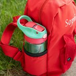 Borraccia Personalizzata da 480ml con Nome Cannuccia in Silicone e Manico Regalo di Compleanno per Bambini per il Ritorno a Scuola