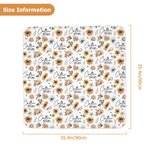 Henkilökohtainen auringonkukka vauva tyttö poika pehmeä Swaddle peitto nimi Nursery huoneen sisustus syntymäpäivä Baby Shower lahja vastasyntyneille