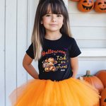 Personalized Cute Highland Cow Design Kids Adult T-Shirt with Name Halloween Birthday Gift for Family Friend