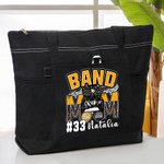 Personalizado Multicolor Banda Mamá Bolsa grande con nombre y número Ensayos Regalo de cumpleaños para la madre