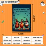 Personlig Moo I Mean Boo Chukle I Mean Trick or Treat Trädgårdsflagga Rolig ko kyckling Yard Veranda Festival Dekor Halloween Present till familjen