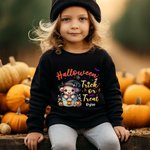 Personalizada Calabaza Highland Vaca Truco o Trato Niño Adulto Sudadera con nombre a juego Mamá y yo traje de Halloween Regalo para la familia
