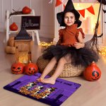 Personalized Moo I Mean Boo Chukle I Mean Trick or Treat Non-Slip Doormat with Text Funny Cow Chicken Home Decor Halloween Gift for Family