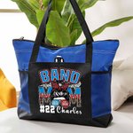 Personalizado Multicolor Banda Mamá Bolsa grande con nombre y número Ensayos Regalo de cumpleaños para la madre
