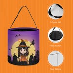 Personalized Vampire Witch Halloween Candy Basket with Name Trick or Treat Bucket Halloween Gift for Kids
