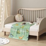 Suave manta personalizada con el nombre del dinosaurio Cumpleaños Baby Shower Back To School Regalo para niños Niñas