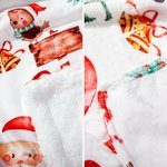 Coperta di Natale personalizzata con nome di Babbo Natale, renna e pupazzo di neve, decorazione domestica, regalo di Natale per bambini, amici e famig