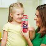 Personalized Cute Pumpkin Animal 16oz Water Bottle Name with Straw and Spill-Proof Lid Birthday Halloween Gift for Boys Girls