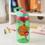 Personalized Basketball Softball Baseball 16oz Water Bottle Tumbler with Name Birthday Game Day Gift for Kids