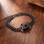 Bracelet Photo Projection Personnalisé avec I Love You en 100 Langues Cadeau d'Anniversaire pour Homme