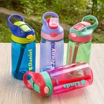 Botella de Agua Trébol de Cuatro Hojas Personalizada con Nombre Día de San Patricio Regalo de Vuelta al Cole para Niño