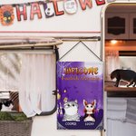 Personlig Home Sweet Haunted Home Cat Cosplay Trädgårdsflagga med 1-5 namn Halloween Yard Veranda Dekor Present till familj Kattälskare