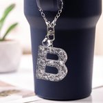 Personalised Glitter Letter Charm for Stanley Tumbler Water Bottle Accessories Birthday Gift for Women Girls