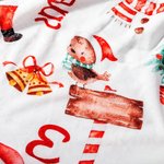 Coperta di Natale personalizzata con nome di Babbo Natale, renna e pupazzo di neve, decorazione domestica, regalo di Natale per bambini, amici e famig