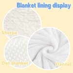 Personalised Sunflowers Warm Soft Throw Blanket with Name Birthday Baby Shower Gift for Girls Baby