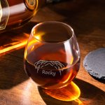 Bicchieri da whisky Bourbon personalizzati da 1 a 6 orecchie di animale con nome inciso al laser Regalo di compleanno per la festa del papà per gli am