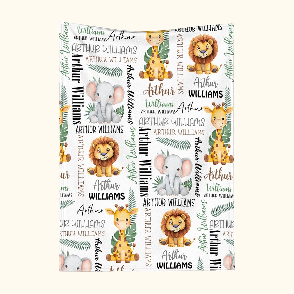 Personalisiertes Baby Body Mit Löwen-Motiv - Mit Namen Individualisierbar