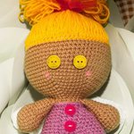 Personalised Set of 6 Handmade With Love Acrylic Buttons with Engraved Name Birthday Gift for Knitting Crocheting Lovers