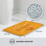 Paillasson Antidérapant Multicolore Personnalisé avec Nom de Famille Vœux Joyeux en Couronne de Gui Décoration d'Intérieur Cadeau Noël pour la Famille