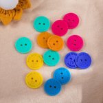 Personalised Set of 6 Handmade With Love Acrylic Buttons with Engraved Name Birthday Gift for Knitting Crocheting Lovers