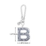 Personalised Glitter Letter Charm for Stanley Tumbler Water Bottle Accessories Birthday Gift for Women Girls