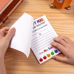 Personalised Happy Mail From The Teacher Name Notepad with Apple Design Teacher's Day Appreciation Stationery Accessory Gift for Teacher