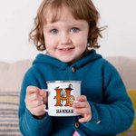 Tasse en émail personnalisée sorcière fantôme personnage de dessin animé Cadeau d'Halloween pour garçons filles