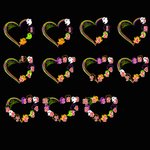 Personlig Halloween Ghosts Family Heart Design T-Shirt Sweatshirt Hoodie med 1-13 Namn Halloween Present till mamma mormor