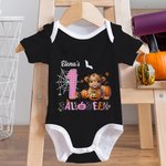 Gepersonaliseerd Pompoen Hoogland Koe Spinnenweb 100% Katoenen Baby Rompertje met Naam Schattig Festival Kostuum 1e Halloween Cadeau voor Pasgeborenen