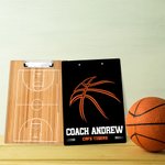 Personalised Acrylic Basketball Court Dry Erase Clipboard with Name Basketball Club Team Gift for Basketball Lover Coach