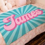 Personlig mångfärgad solstråle skugga namn mjuk kasta filt heminredning födelsedag tillbaka till skolan present till barn