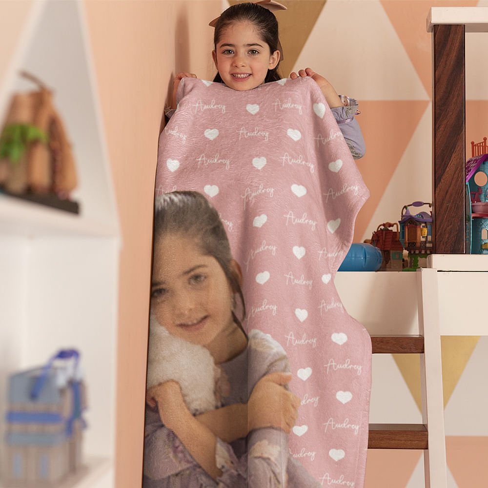 Personalisierte Fleecedecken mit Foto für Kinder