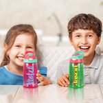 Personalisierte Name Wasserflasche für Camping Tag Betätigung im Freien Outdoor Schulanfang Geschenk für Kinder Jungen Mädchen