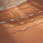 Personalized Minimalist Gothic Old English Nameplate Necklace Family Jewelry Birthday Halloween Gift for Women