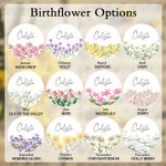 Personalizada Nacimiento Flor Cluster Baratija de cerámica Joyería Plato con Nombre Estética Decoración para el Hogar Cumpleaños Boda Dama de honor Re