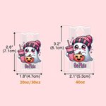 Personifierad söt spöke pumpa design tumbler namnbricka platta akryl lock topplock tillbehör för Stanley Party Favor Halloween present till barn