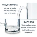 Henkilökohtainen monogrammi Initial Design 16.6oz olut lasi kaiverrettu nimi ja kahva Syntymäpäivä Home Keittiö tarvikkeet lahja isälle isoisä oluen rakastaja