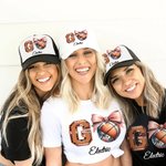 Personalized Go Disco Sport Ball Coquette Bow Lorryer Hat Mesh Baseball Cap with Adjustable Snapback and Name Birthday Gift for Women Girls