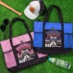 Personalized Glitter Leopard Team Colour Cartoon Baseball Sport Bow Mom Tote Bag with Name Game Day Accessories Gift for Baseball Mom