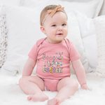 Personalisierte Ostereier Hase Kaninchen Doodle Buchstaben 100% Baumwolle Baby Mädchen Bodysuit mit Namen 1st Easter Baby Shower Geschenk für Neugebor
