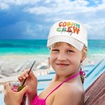 Personnalisé Lettre Nom Cousin Crew Trucker Hat Mesh Baseball Cap avec Snapback Ajustable Anniversaire Summer Gift for Family Kids